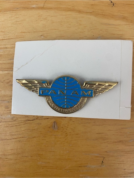 Vintage Pan Am Winged Logo ‘Junior Clipper Stewardess’ Pin